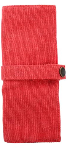 Veemoon Bolsa Organizadora de Relojes de Lona Roja Cierre Enrollable, Gran Capacidad para Almacenar hasta Cinco Relojes en Viajes Cortos o Largos