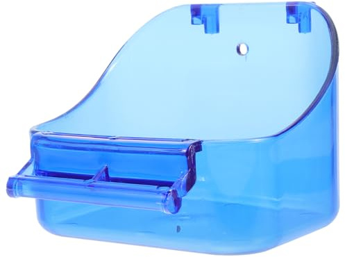 TOYANDONA Parrot Bathing Box aus Hochwertigem Hängende Vogelbadewanne und Vielseitig als Sandbad und Futterbehälter für Kleine und Mittelgroße Wellensittiche Nymphensittiche und Papageien