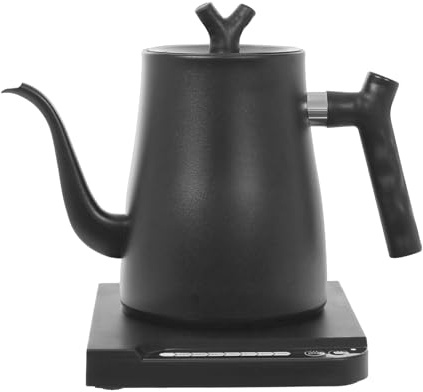 Bouilloire électrique inox 1 L à température réglable - Kettle avec 7 niveaux de réglage - Bouilloir noir pour chambre, cuisine, dortoir et appartement