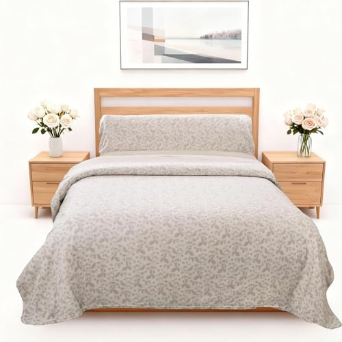 Fukuro.Sábanas Polar para Invierno.Sábanas Pirineo Termica 3 o 4 Piezas para Cama de 90/135/150/180. Encimera, Funda de Almohada, Sábana Bajera. Parte 1 (Patron, Cama 180)