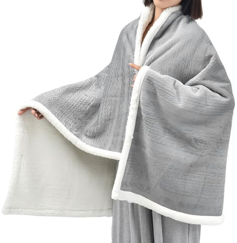 Scialle coperta - Poncho stile bottoni | Mantello invernale da donna | Accogliente copertura per ufficio, soggiorno, concerti all'aperto, viaggi in campeggio, serate di cinema, eventi sportivi, viaggi