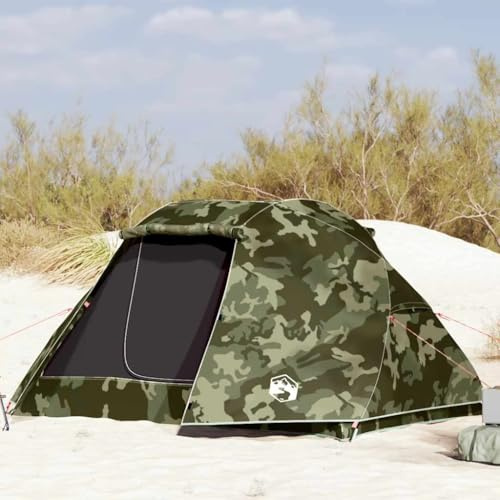 Fisketält för 5 personer, kamouflagemönster, vattentätt campingtält med UV-skydd, 490 x 330 x 185 cm, lätt och bärbar