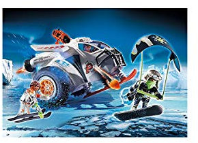 PLAYMOBIL Top Agents 70231 Spy Team Planeador de Nieve con Efectos de luz y Sonido, A Partir de 6 años