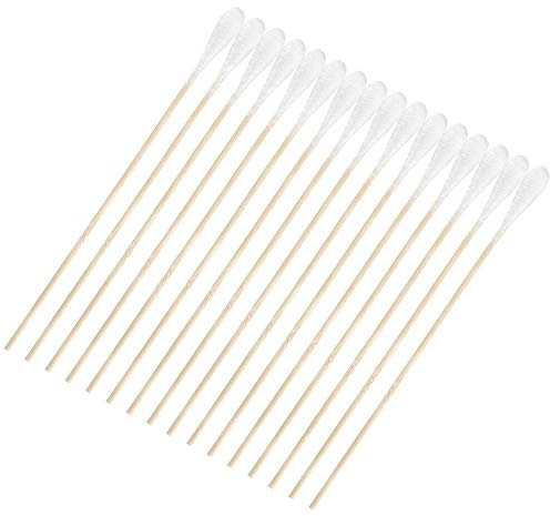 GiantGo 400 Stück Einweg Wattestäbchen aus Bambus, Bio-Baumwolle, 100 % plastikfrei, umweltfreundlich und biologisch abbaubar und kompostierbar, 20 Stück/Papierverpackung