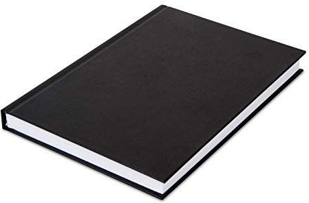 Skizzenbuch, DIN A3 Hochformat, 60 Blatt, 140 g/m², eingebunden in schwarzem, festem Einband, weißes, mattes Zeichenpapier, radierfest, säurefrei und alterungsbeständig