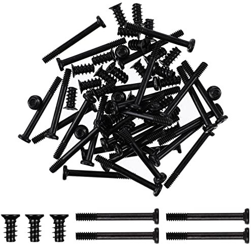 Balacoo 60pcs Computer Case Fan Screws M5x10mm PC Case Cooling Cooler Fan Mount Screws Black
