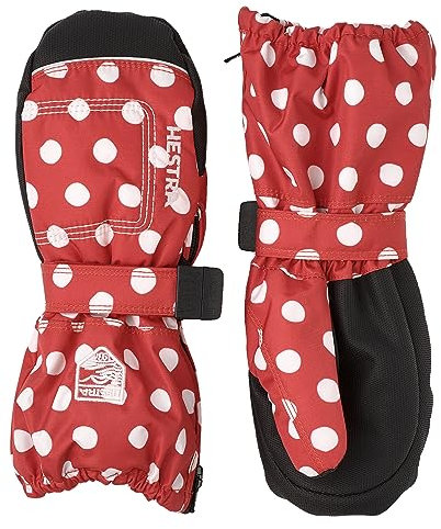 HESTRA Jungen Baby Zip Long Mitt Handschuhe Rot 3