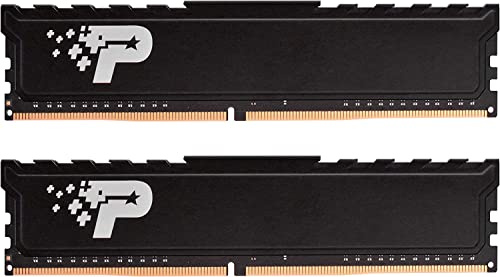 Patriot Signature Premium DDR5 RAM 32 Go (2X16 Go) 5600MT/s CL46 UDIMM W/HS Desktop Memory Kits - PSP532G5600KH1
