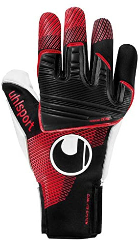 uhlsport Powerline Absolutgrip Reflex Fußball Torwarthandschuhe für Kinder und Herren, Torwart-Handschuhe, Torhüter-Handschuhe mit Grip bei Allen Wetterbedingungen, 9.5