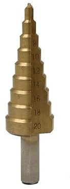 1/3PCS 4mm bis 12mm 20mm 32mm HSS Stahl Stufenbohrer Bit-Werkzeug-Set Sechskantschaft beschichtetes Metall Bohrer Schneidwerkzeug-Set Lochschneider 4-12/20/32mm (Größe: 1 Stück 4 bis 20 mm) (1 Stück