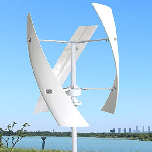 Generatore Eolico Ad Asse Verticale Kit Completo 3/8kw Turbina per Energia Rinnovabile - Terrazza, Marine, Motor Home, Chalet, Boat - Smallsize 75cm*53cm - 24V