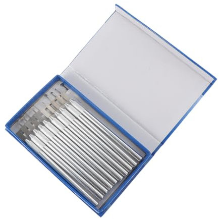 HAPINARY 10piezas Pluma Grabadora De Acero Inoxidable Microtallador Para Joyería Cuchillos Para Esculpir Cera Herramientas Para Tallar Para Microtallado Madera y Joyería