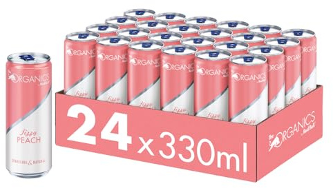 The ORGANICS by Red Bull Fizzy Peach | Bio Getränk, Pfirsich Geschmack, 100% natürliche Zutaten, 330 ml, 24-Pack