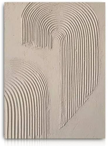 Handgemaltes Vintage-Ölgemälde, gerahmt, abstraktes Ölgemälde, Beige, Wandkunst, minimalistisches Gemälde, Dekoration, ästhetisch, Leinwand, handgefertigt, moderne Wandbilder für Schlafzimmer,