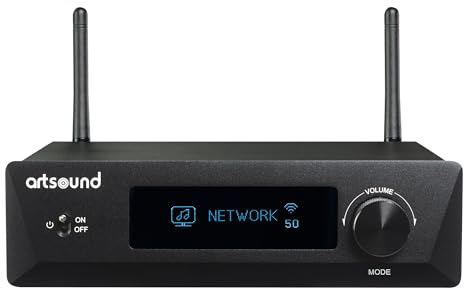 Artsound Smart Evo - Streaming Multiroom Amplifier 2 x 80W - Internet Radio, Bluetooth, Spotify, Deezer, Tidal, WiFi, AirPlay 2, Alexa