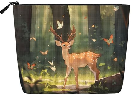Bambi Damen Kulturtasche und Kosmetiktasche, Unisex Kulturtasche Aufbewahrungstasche Körperpflege Aufbewahrungstasche