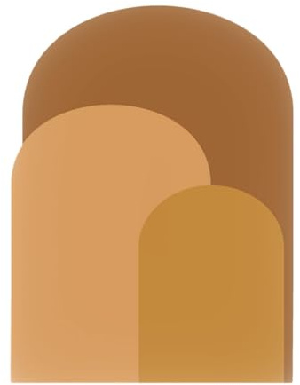 Kuntesetty Vinilo de Pared con Arco, Opción para Comedor Y Decoración en El Hogar, Naranja, Individual