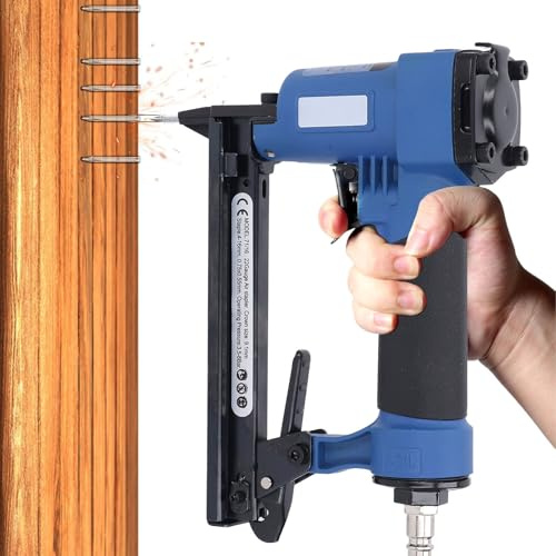 Jeffergarden Pistolas Grapadoras Neumáticas Air Brad Nailer para Clavos de Calibre 22 de 4-16 Mm, Pistolas de Clavos Eléctricas para Carpintería, Decoración de Interiores, Proyectos