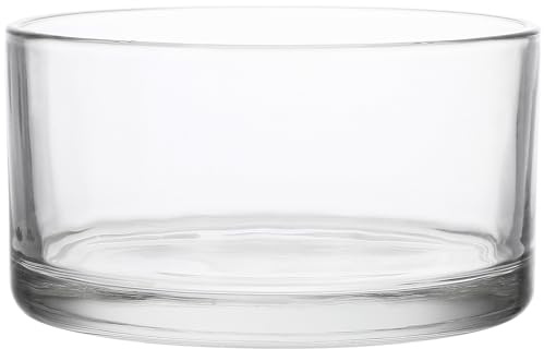 Milisten Vase en Verre Transparent pour Plantes Hydroponiques 15X15Cm Pot Rond Décoratif pour Maison et Mariage, Récipient Floral Original et Élégant