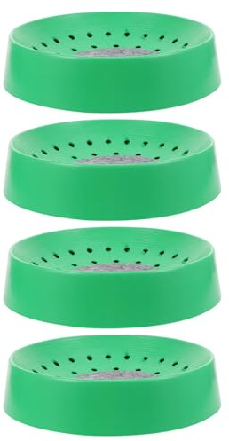FRCOLOR Lot de 4 Nids D'éclosion en Plastique pour Pigeons Tapis, Bol de Nidification Lavable et Respirant, Accessoires pour Élevage D’Oiseaux en Cage, Nid pour Pigeonniers et Cailles,
