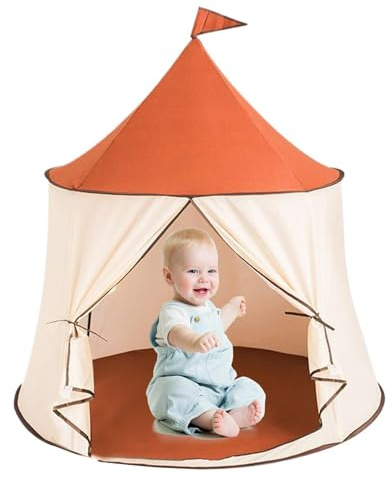 Indoor Tent For Kid - Fairy Tale Castle Toy House, Foldable Role Playing Pavilion, Creative Storytelling Activity Space, Lightweight Recreational Retreat | Easy Setup Play Structure Girls, Backyard