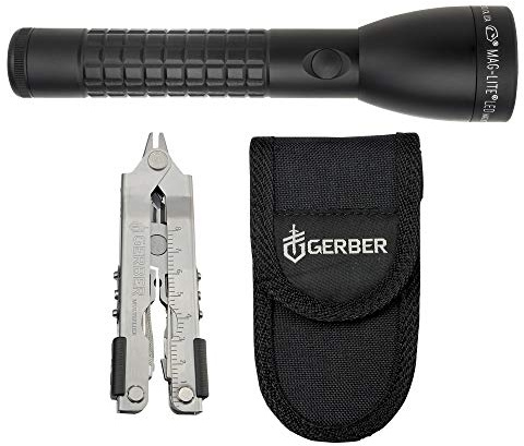 Mag-Lite Set. ML50LX 2C + Multiplier 600 LED Taschenlampe batteriebetrieben 490lm 112h 361g
