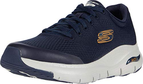 Skechers Men's Arch Fit Sneaker,Navy Textile/Synthetic/Trim,10 UK