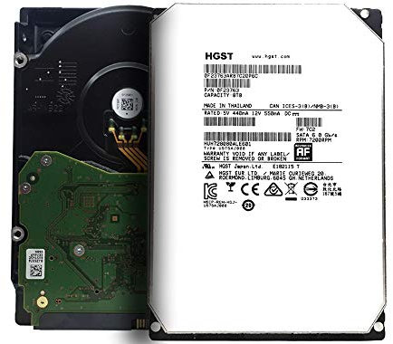 HGST Ultrastar He8 HUH728080ALE601 8TB 7200RPM 128MB Cache SATA 6.0Gb/s 3.5inch Enterprise Mechanical Hard Disk (Renewed)