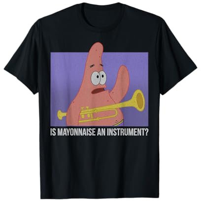 SpongeBob SquarePants Patrick Is Mayonnaise An Instrument , Halbarm, T-Shirt