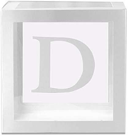 Valink Boîte de décorations de fête prénatale, 1 boîte à ballons carrée transparente en carton pour fille et garçon, pour fête à thème, fournitures de fête/anniversaire/fête prénatale