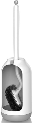 Porte-Brosse WC pour Salle de Bain Blanc