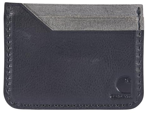 Carhartt Herren Vordertasche, strapazierfähiges Segeltuch oder Leder Geldbörse mit & ohne Geldklammer