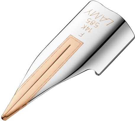 Lamy Z 58 Feder 888-14 kt. Goldfeder bicolor (Silber Roségold) - partiell palladiniert - geeignet dialog cc Füllhalter - Federstärke F