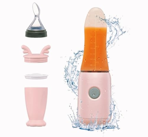 Socila Mini matmaskin med silikonpresssked, babymatberedare, babymatberedare i första steget – flytande eller halvflytande alternativ