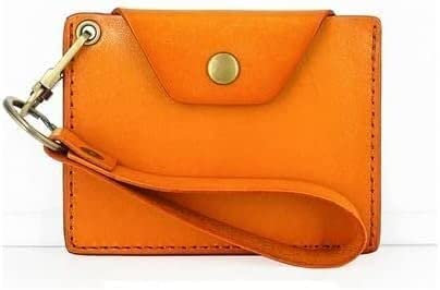 Kartenhalter Ausweiskarte Tragbare ID-Ausweisabdeckungen Büroarbeit Echtes Leder Ausweishülle Halter Einziehbares Schlüsselband Geldbörse Student Taschenanhänger Geschenk (Color : Groen) (Color : Gee