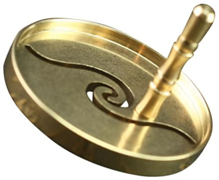 ABOOFAN Kupfer Druckform für Räucherstäbchen mit Goldenem Finish für Selbstgemacht und Heimdeko zum Bedrucken von Räucherstäbchen Rückständen als Dekoratives Desktop Accessoire