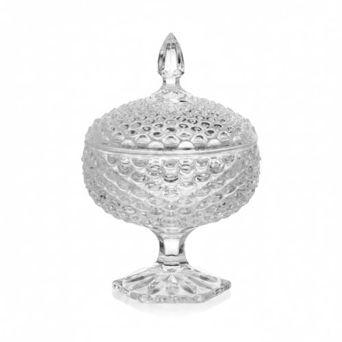Chianese Potiche Ampolla Porta Confetti Karim per Matrimoni, Comunioni, Compleanni H.24,5 D.16 | Elegante e Raffinato | Perfetto per Caramelle, Dolciumi e Bomboniere