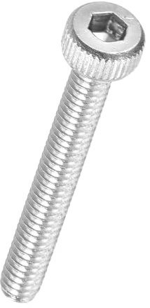Kozelo 100 Stück Zylinderschrauben mit Innensechskant - [M2-0.4 x 16mm] 304 Edelstahl Vollgewinde Allen Innensechskant Antrieb für Elektromotor 3D-Druck Lüfter Motorenaustausch, Silber