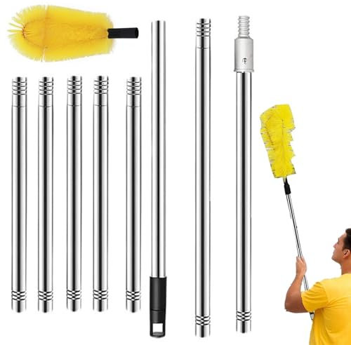 Manguera de limpieza de canalones | Limpiador de canalones de cabezal de cepillo flexible, herramienta de limpieza segura de larga duración para mantenimiento del hogar, flujo de agua de alta presión