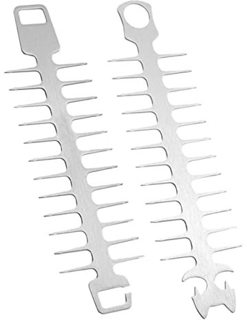 SUPVOX Spiedini Per Barbecue in Acciaio Inossidabile Bastoncini Per Barbecue Usa E Getta Set Di Utensili Multifunzionali Per Grigliate Per Feste Allaperto