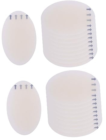 minkissy 20stücke Gel-fersenpolster zur Blasenprävention Selbstklebende Fersenpads für Schuhe Transparente Fußblasenschutz-aufkleber Passend alle Schuhtypen