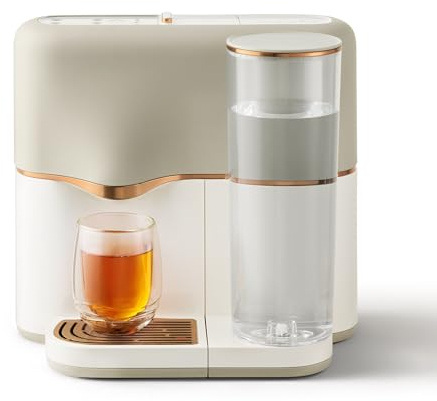 Avoury One Teemaschine – Premium Kapsel-Teebereiter mit innovativer Brühkammer, automatischer Temperaturregelung, für perfekten Teegenuss, modernes Design (Copper Cream, ohne Bundle)