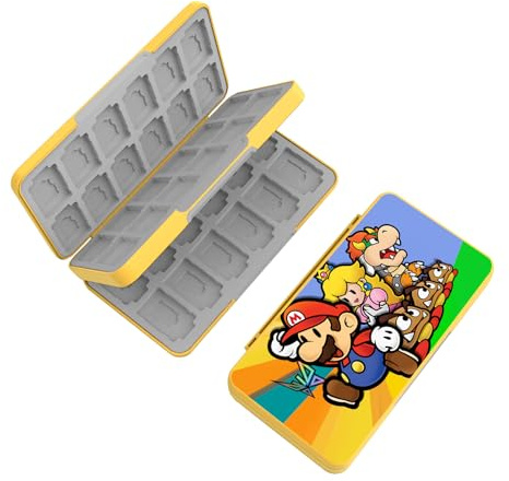 BAYINBROOK Switch Game Card Holder with Magnetic Lock – 48 Game Cartridge & 48 MicroSD Card Slots, Large Capacity Portable, Portable Travel Storage Case Compatible with Nintendo Switch (S4)