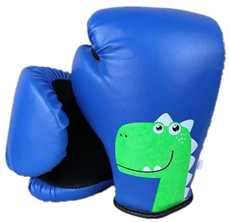 Sohodoo Kids Boxing Glove, Training Sparring Gloves for Punching Bag, Kickboxing, Muay Thai, MMA, UFC, Leather, Boys and Girls(Blue)