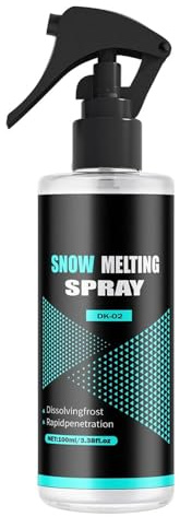 BommFu Spray Sbrinatore per Parabrezza Auto 100ML,Spray Antigelo Rimuovi Ghiaccio - Togliere Neve Vetro Casa Congelatore Autovettura Autocarro Trattore Auto