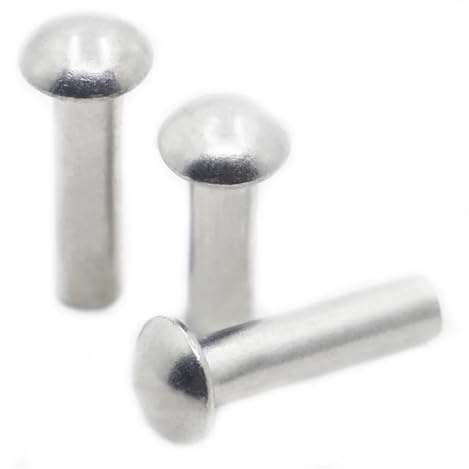 Remache de cabeza redonda sólida aleación aluminio, remache golpe manual GB867 M2, 5 M3 M4 M5 M6 M8 lingli(M6 10pcs,12mm)