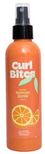 Curl Bites | 2 Minute Refresh Spray - Lockenauffrischung ohne Waschen - mit AquaXyl & hydrolysiertem Reisprotein - Feuchtigkeit, Anti-Frizz, Glanz - vegan - 200ml