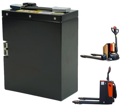HJGHY Batterie 48 V 12 Ah pour transpalette électrique, Chariot élévateur électrique, Batterie Lithium-Fer-Phosphate LiFePO4 pour Le Chargement et Le déchargement de camions.