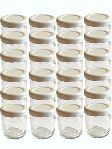 hocz 58er Set leere Rundgläser Mini Gläser 53 ml Marmeladengläser Einweckgläser Honig - Gläser - Einmachgläser, Portionsgläser, Probiergläser Imker Honiggläser