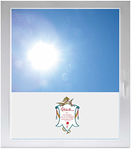 INDIGOS UG - Fensterfolie Blickdicht Glasdekor Fensterfolie Blickdicht Albert Schweizer - 1000mmx500mm - Sonnenschutzfolie Fenster - Sichtschutzfolie Fenster Bad, Küche, Fenster, Milchglasfolie